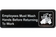 Winco SGN-322 9" x 3" Employees Must Wash Hands Before Returning to Work