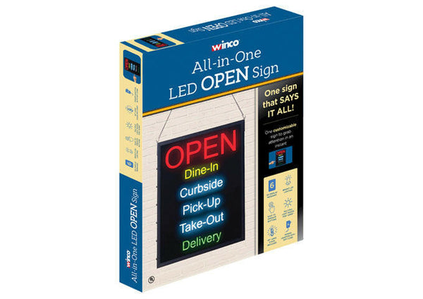 Winco LED-20 Led All in One LED Open Sign Winco