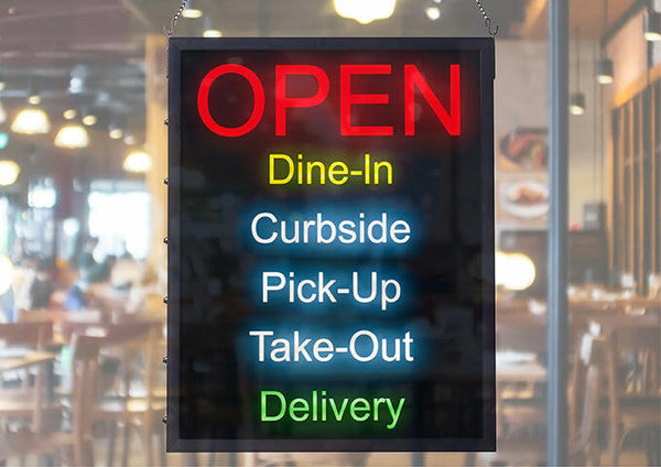Winco LED-20 Led All in One LED Open Sign Winco