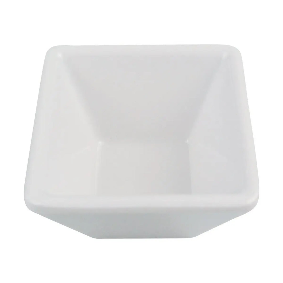 American Metalcraft 1-1/8 Oz White Square Sauce Cup (MELSC15) American Metalcraft