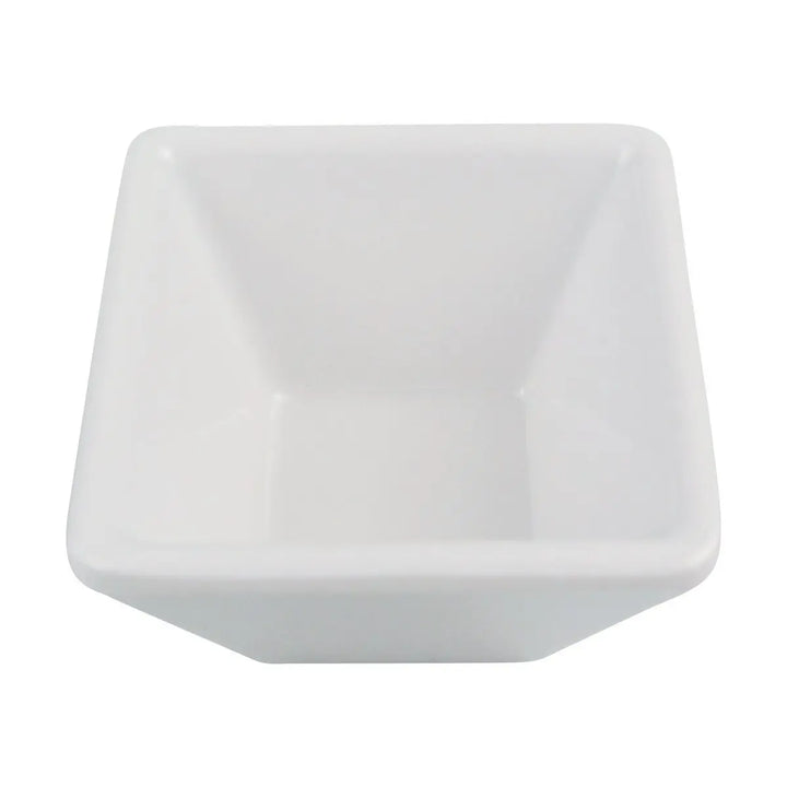 American Metalcraft 1-1/8 Oz White Square Sauce Cup (MELSC15) American Metalcraft