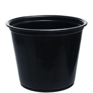 5.5 oz Black Plastic Souffle Cup EPC550B