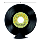 Beistle 55216 9" Plastic Record Centerpiece
