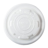 AmerCareRoyal CFCL-8 CPLA Compostable Lid for 8 oz Container