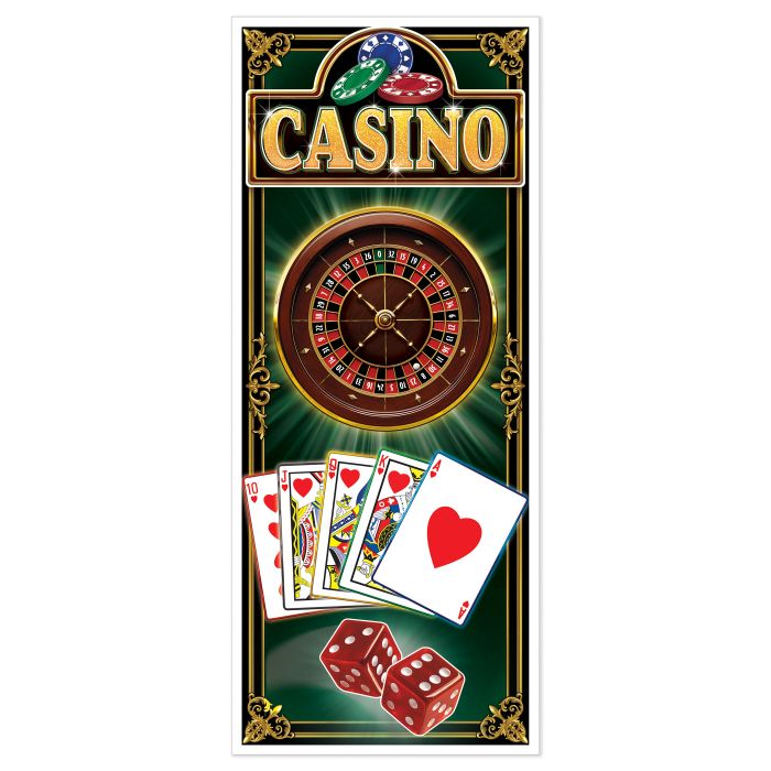 Beistle 56613 Casino Door Cover 30" x 6'