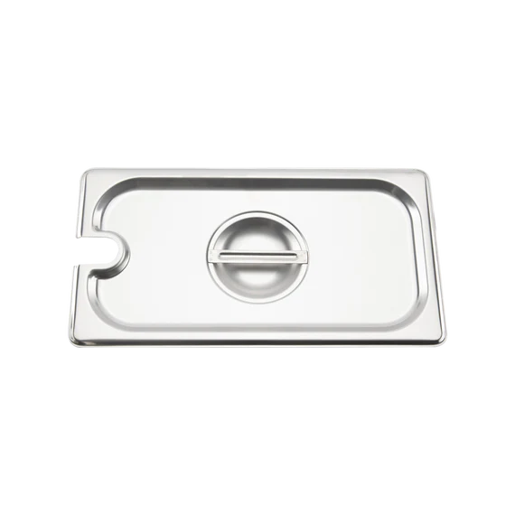 Browne 575549 1/3 Size Stainless Steel Slotted Insert Pan Cover Browne Foodservice
