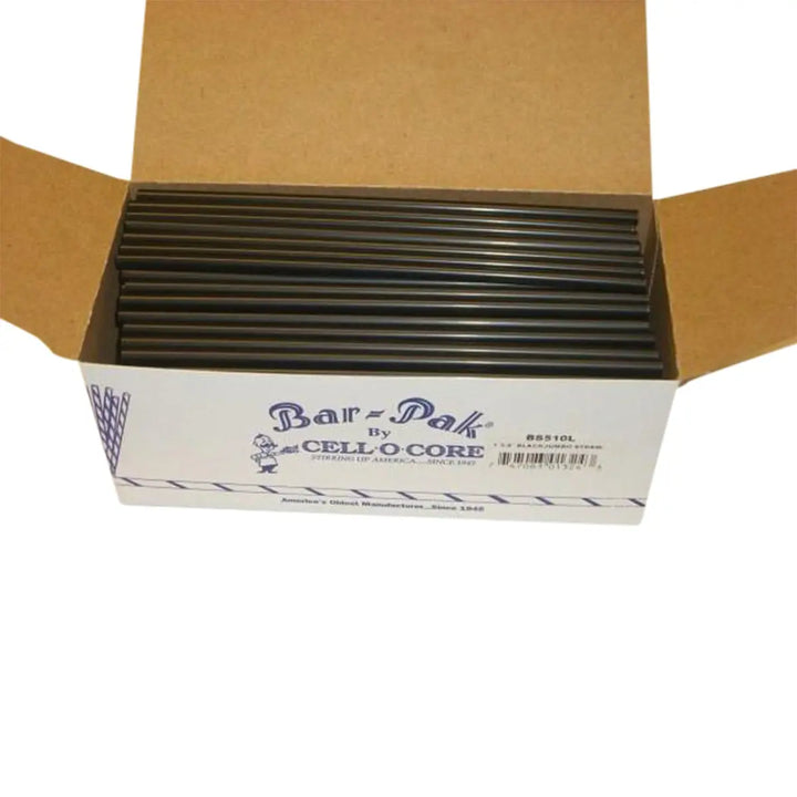 Cell-O-Core 5.75" Black Jumbo Straws Cell-O-Core