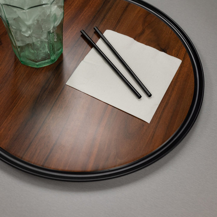 7.75" Black Unwrapped Bio-Plastic 6mm Straw