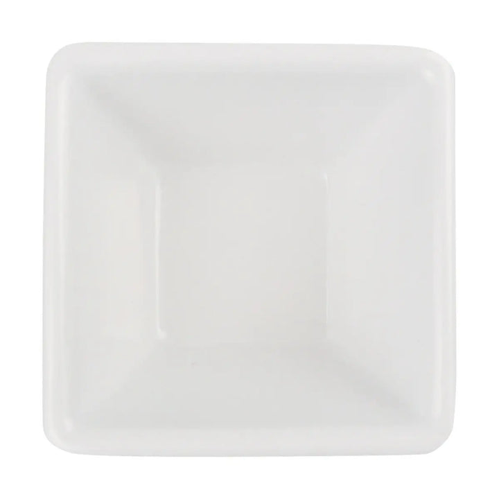 1-1/8 Oz White Square Sauce Cup (MELSC15)