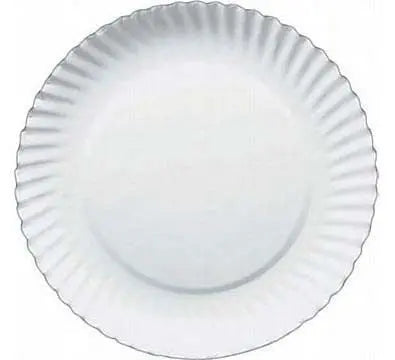6" Disposable Paper Plates White ShopAtDean