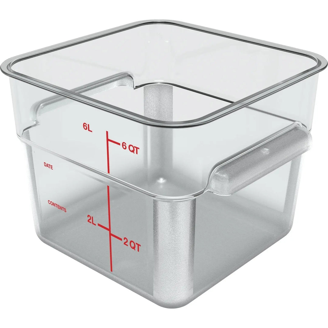 6 Qt Clear Square Food Storage Container (1195207) ShopAtDean