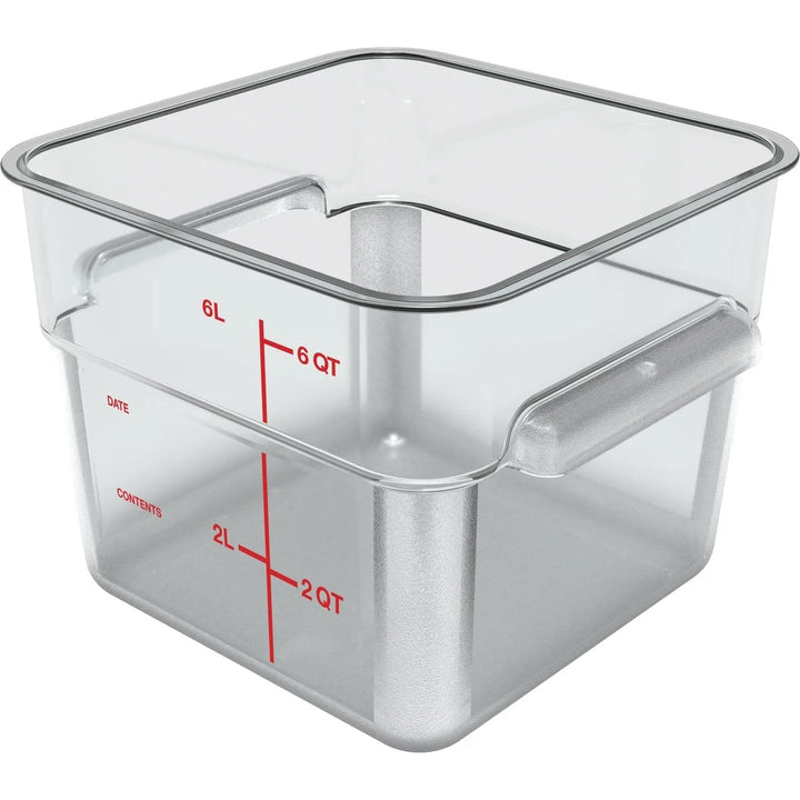 6 Qt Clear Square Food Storage Container (1195207) ShopAtDean