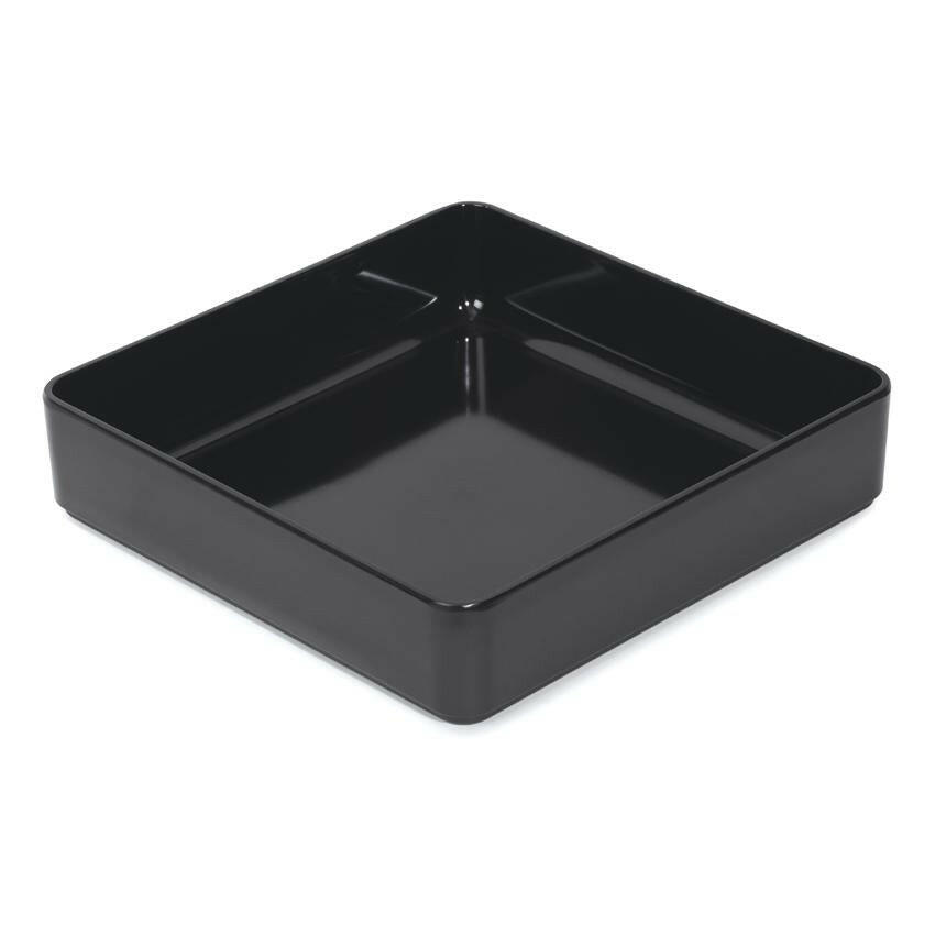 G.E.T. ML-85-BK Milano 12"X12"X2.75" Square Black Melamine Bowl G.E.T.