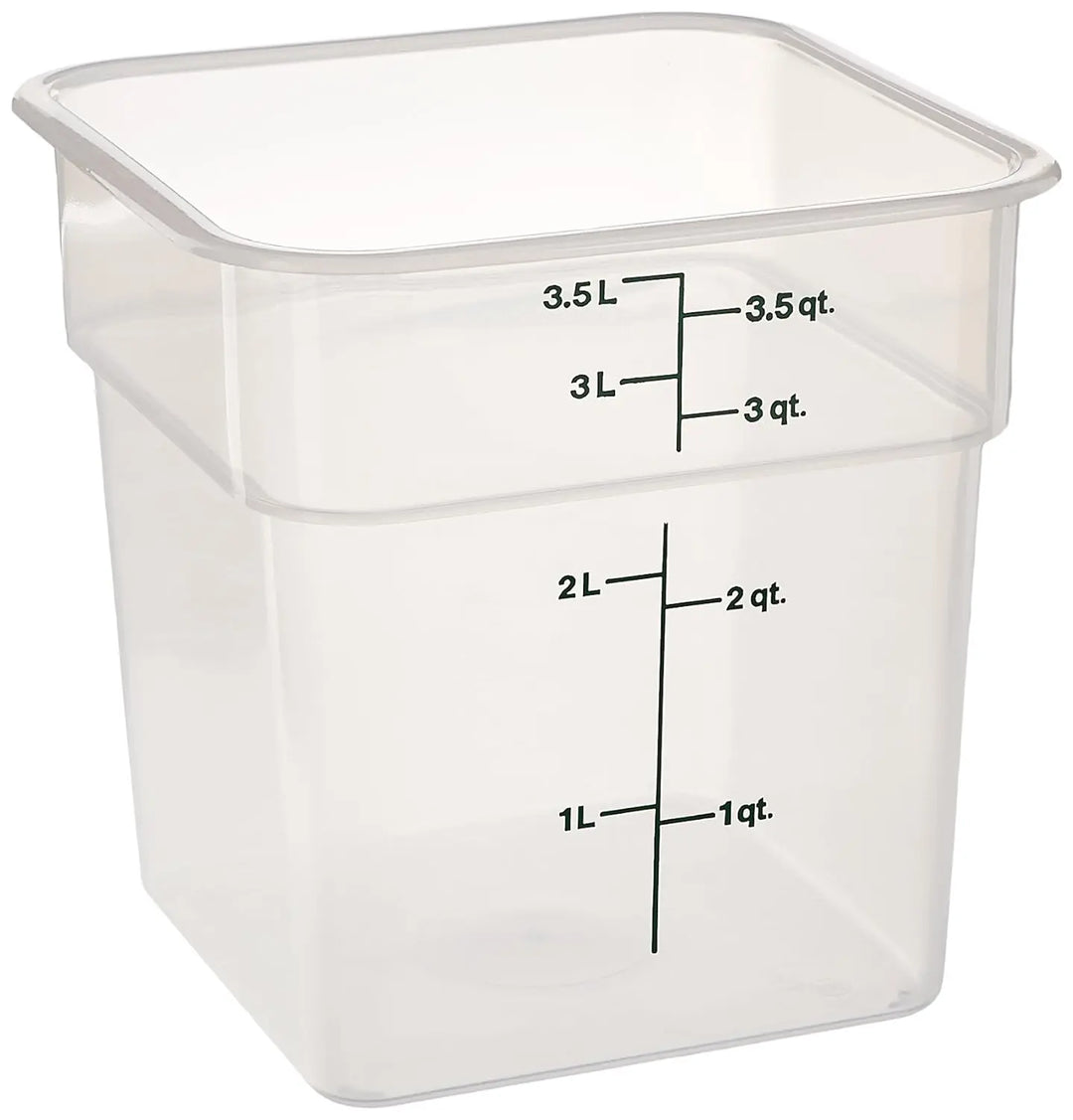 Cambro 4SFSPP-190 4 Qt Green Square Translucent Container Cambro