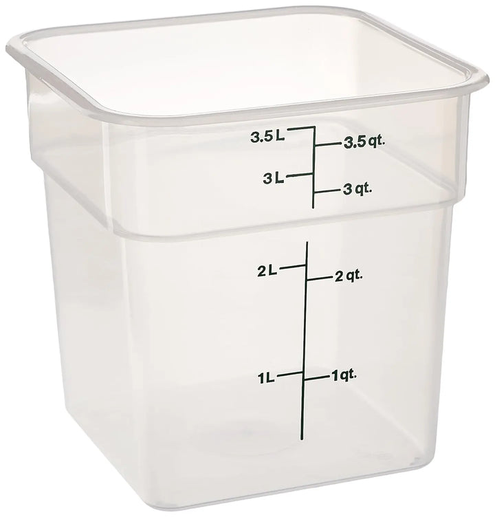 Cambro 4SFSPP-190 4 Qt Green Square Translucent Container Cambro