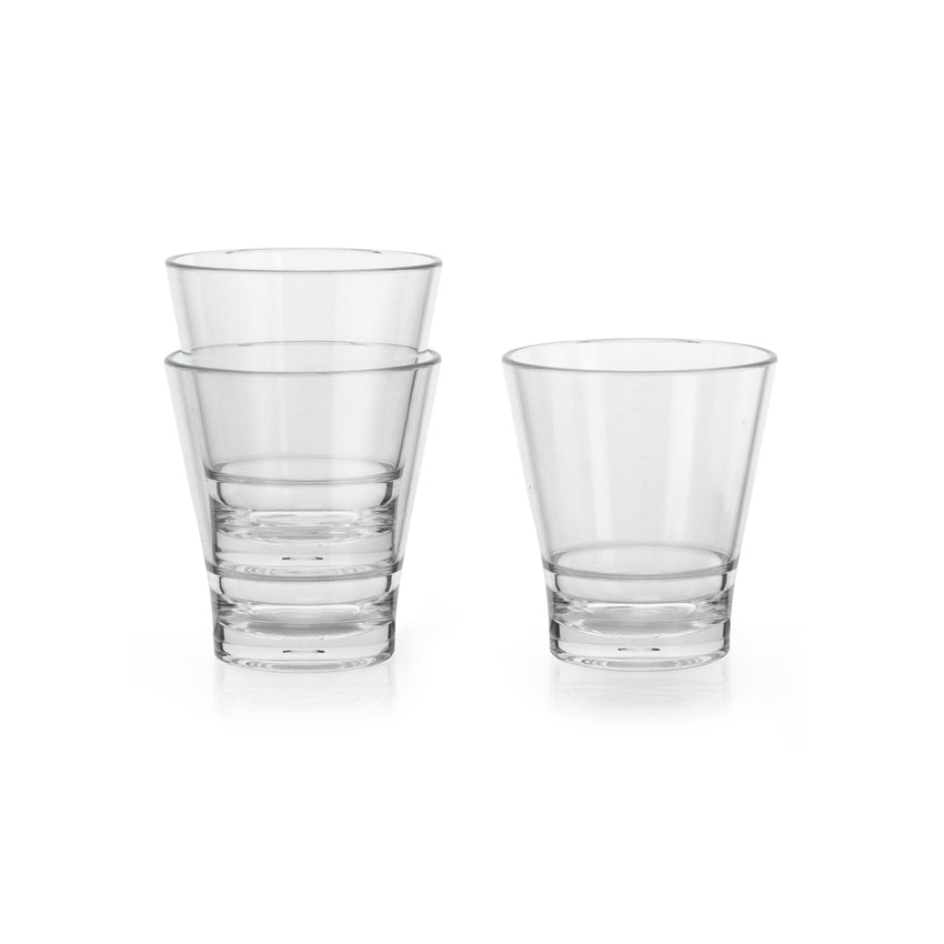 G.E.T. S-9-CL 9 Oz Stack San Rocks Glass G.E.T.