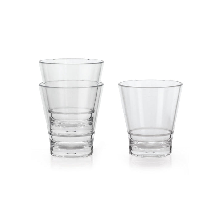 G.E.T. S-9-CL 9 Oz Stack San Rocks Glass G.E.T.