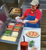 Cambro Camwear 66CW110 1/6 Size 6" Black Food Pan