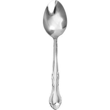 ITI ME-114 Melrose 7.25" 18/0 Stainless Steel Dessert Spoon Dozen International Tableware