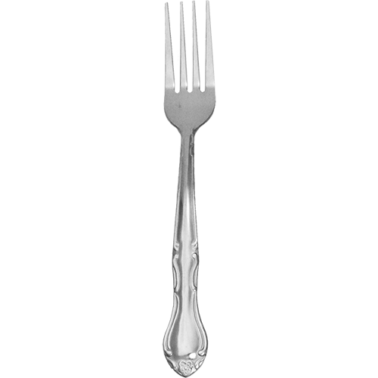 ITI ME-221 Melrose 7.25" 18/0 Stainless Steel Dinner Fork Dozen International Tableware