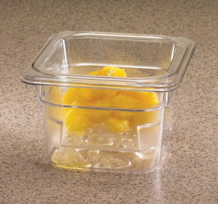 Cambro Camwear 63CLRCW-135 1/6 Size 3" Colander Food Pan Cambro