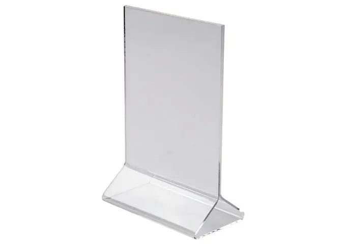 Winco ATCH-46 Table Card Holder - Acrylic 4" X 6" Winco
