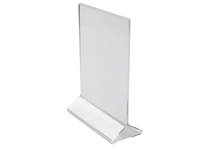 Winco ATCH-57 Table Card Holder - Acrylic 5" X 7" Winco