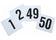 Winco TBN-50 4" Table Numbers 1-50