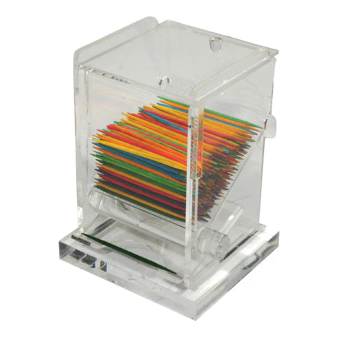 Winco ACTD-3 Acrylic Toothpick Dispenser Winco
