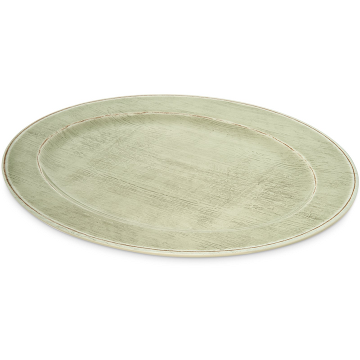 Carlisle Grove 6402146 Jade Melamine Oval Platter 20" x 14" Carlisle