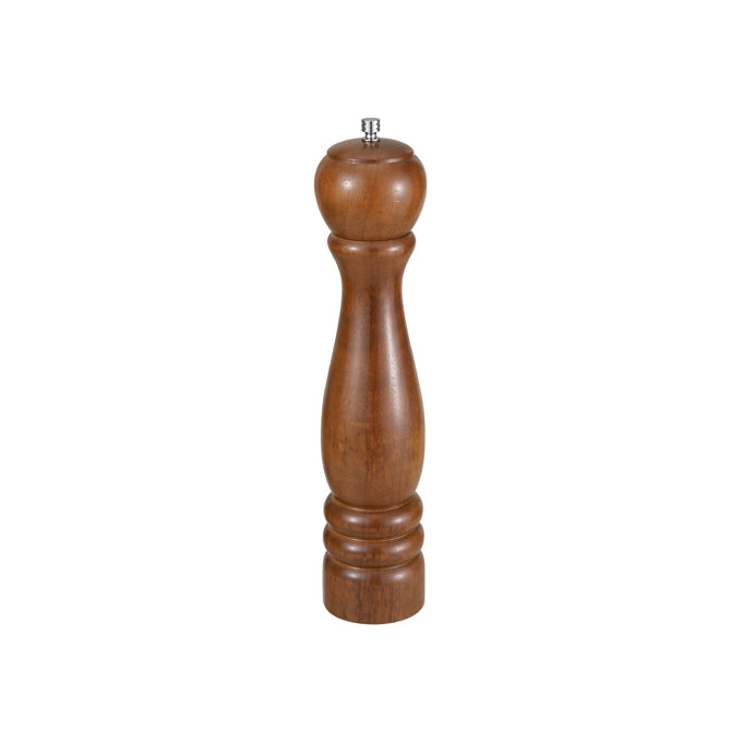 Winco WPM-12 12" Pepper Mill Walnut Rubberwood Winco
