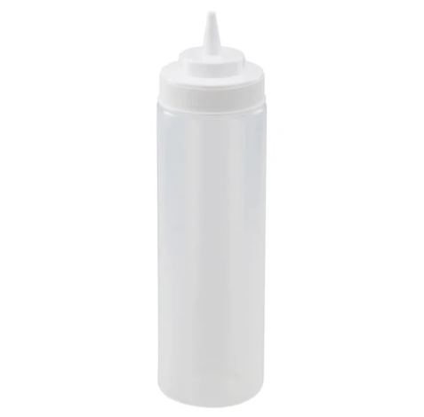 Winco PSW-24 Clear Squeeze Bottle 6/Pack Vollrath
