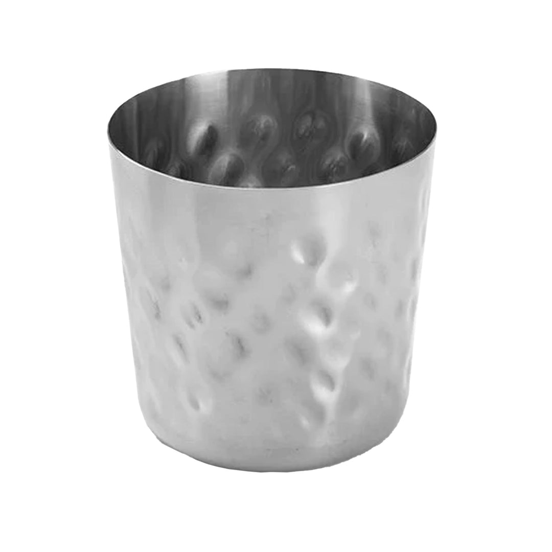 American Metalcraft FFHM37 Stainless Steel Satin/Hammered Finish Fry Cup