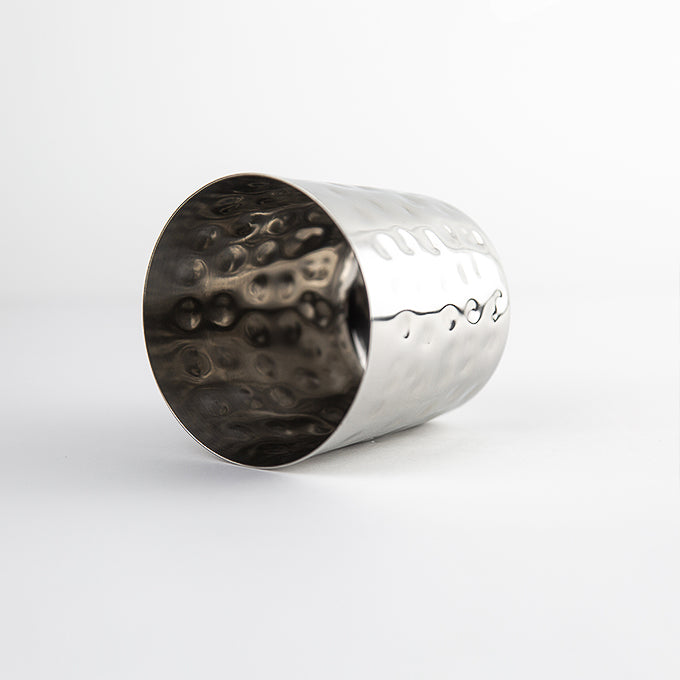 American Metalcraft FFHM37 Stainless Steel Satin/Hammered Finish Fry Cup American Metalcraft