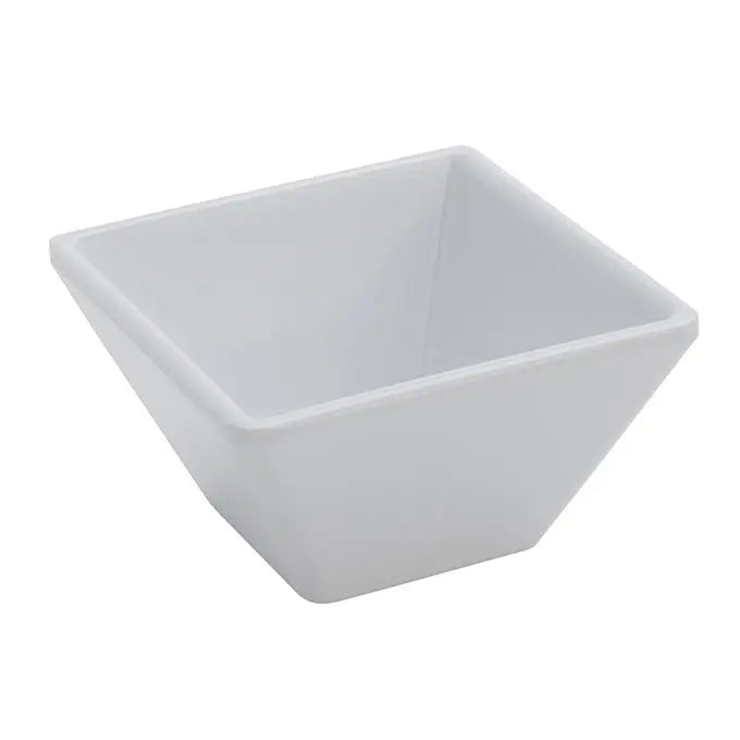 American Metalcraft MELSC20 2-3/8 Oz White Square Sauce Cup American Metalcraft