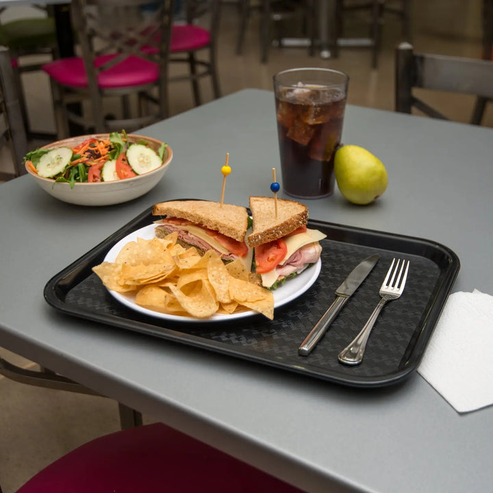 Carlisle CT1216-03 12X16 Black Fast Food Tray Carlisle