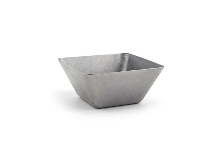 FOH DBO158ANS23 4.5" Antique  Square Stainless Mod Bowl Front of the House
