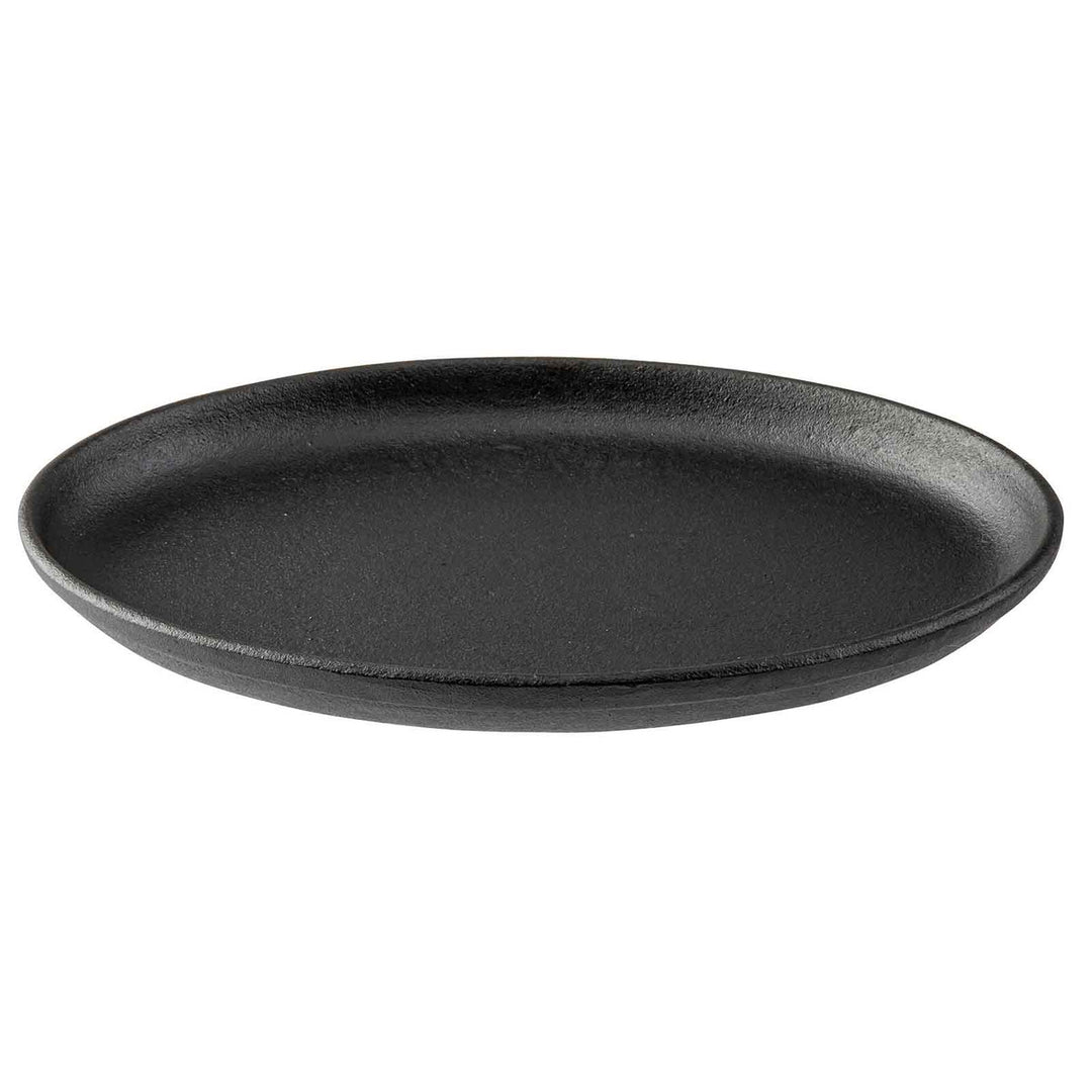 Tablecraft 10746 Oval Cast Iron Sizzle Platter 9.25" x 6.875" x .875"