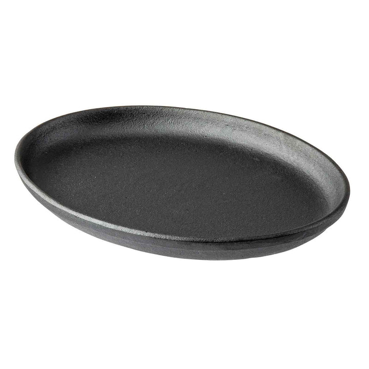Tablecraft 10746 Oval Cast Iron Sizzle Platter 9.25" x 6.875" x .875"