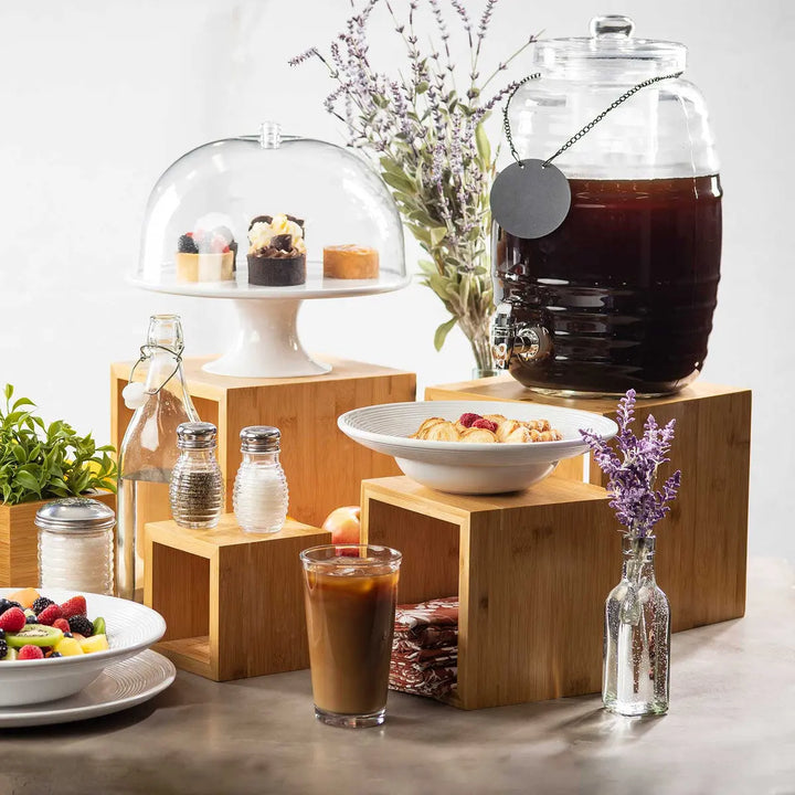 Tablecraft BDG1000 2.5 Gallon  Beehive Dispenser with Ice Core Infuser and Chalkboard Necklace Beverage Tablecraft