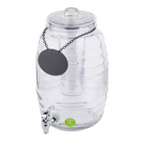 Tablecraft BDG1000 2.5 Gallon  Beehive Dispenser with Ice Core Infuser and Chalkboard Necklace Beverage