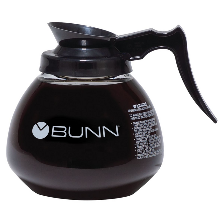Bunn 64 oz Black Handle Glass Decanter Bunn