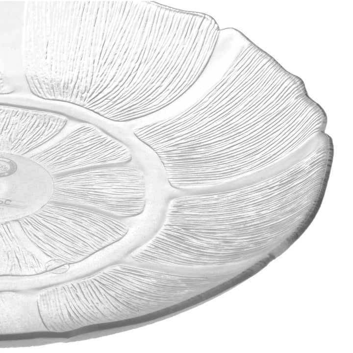 Carlisle 695607 9" Plastic Petal Mist Clear Plate Carlisle