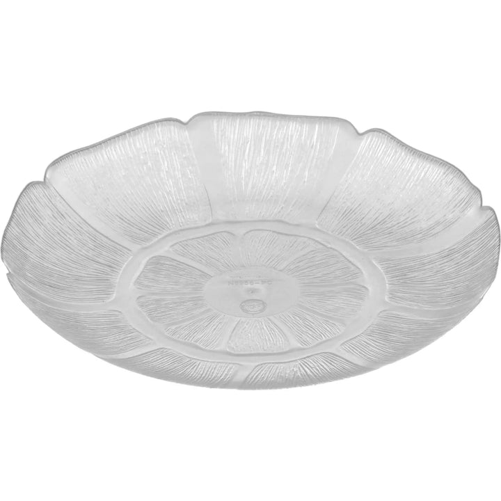 Carlisle 695607 9" Plastic Petal Mist Clear Plate Carlisle