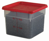 Cambro 6SFSPP-190 6 Qt Red Square Translucent Container