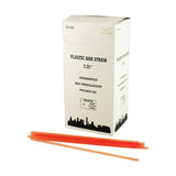 7.75" Red Slim Bar Straws – Plastic Drink Straws