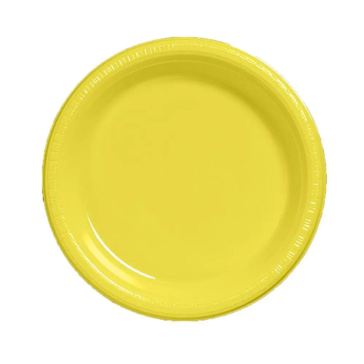 Creative Converting 7" Round Mimosa Plastic Plates Creative Converting
