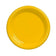 Creative Converting 7" Round School Bus Yellow Plastic Plates