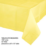 Creative Converting 54" X 108" Mimosa Plastic Table Covers