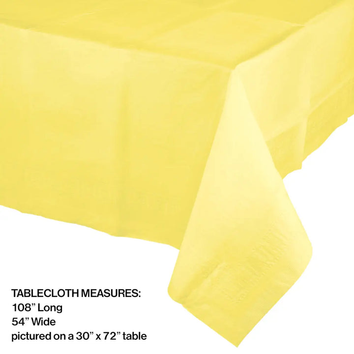 Creative Converting 54" X 108" Mimosa Plastic Table Covers Creative Converting